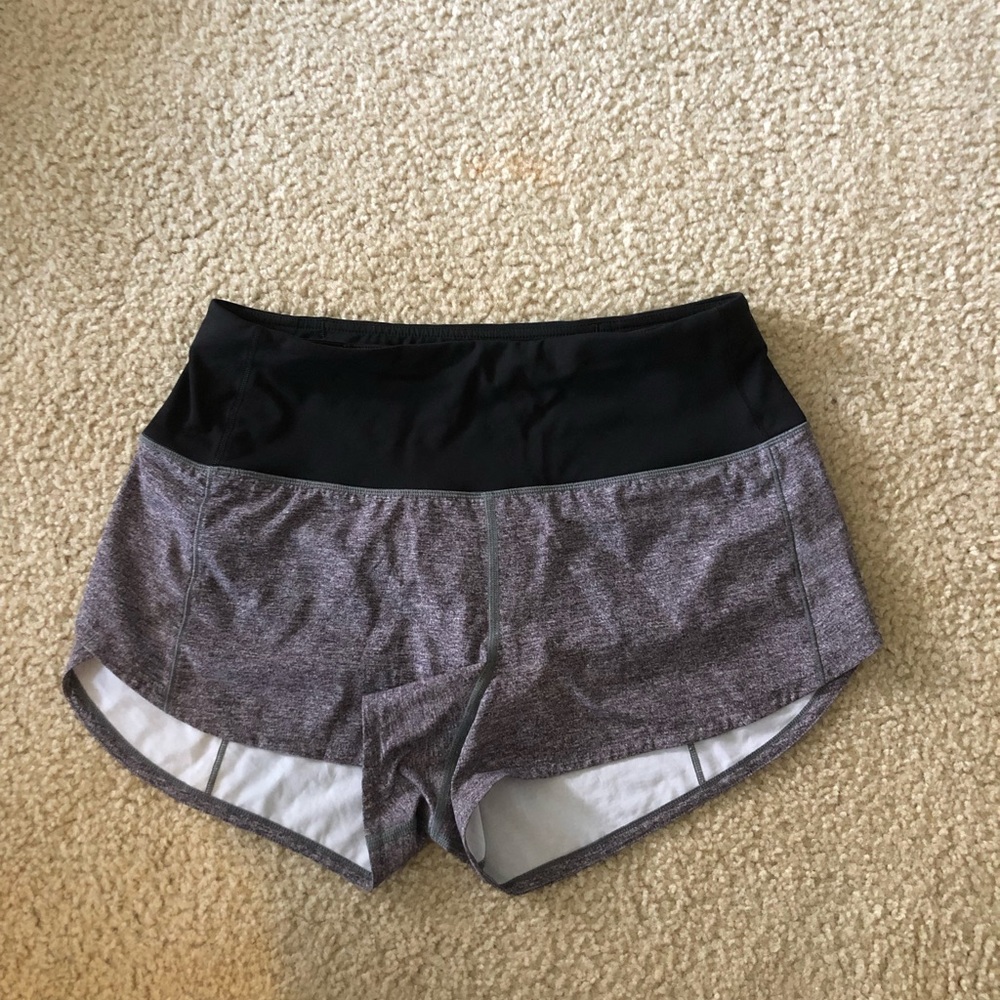 Lululemon high rise speed up shorts